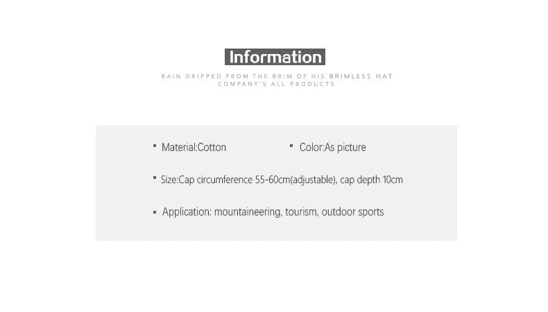 Bocca Denim Docker Cap Without Visor Letter Label Brimless Caps Adjustable Solid Color Hats Unisex Adult Retro Hip Hop Street