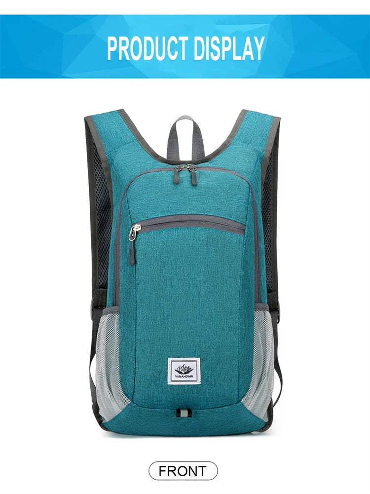 Portable Foldable Backpack,Men Women Ultralight Folding Bag,Outdoor Climbing Cycling Hiking  Knapsack Travel Daypack