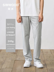 Lightweight Cool Feeling Sorona Fabric Jogger Pants Men Oversize Sweatpants