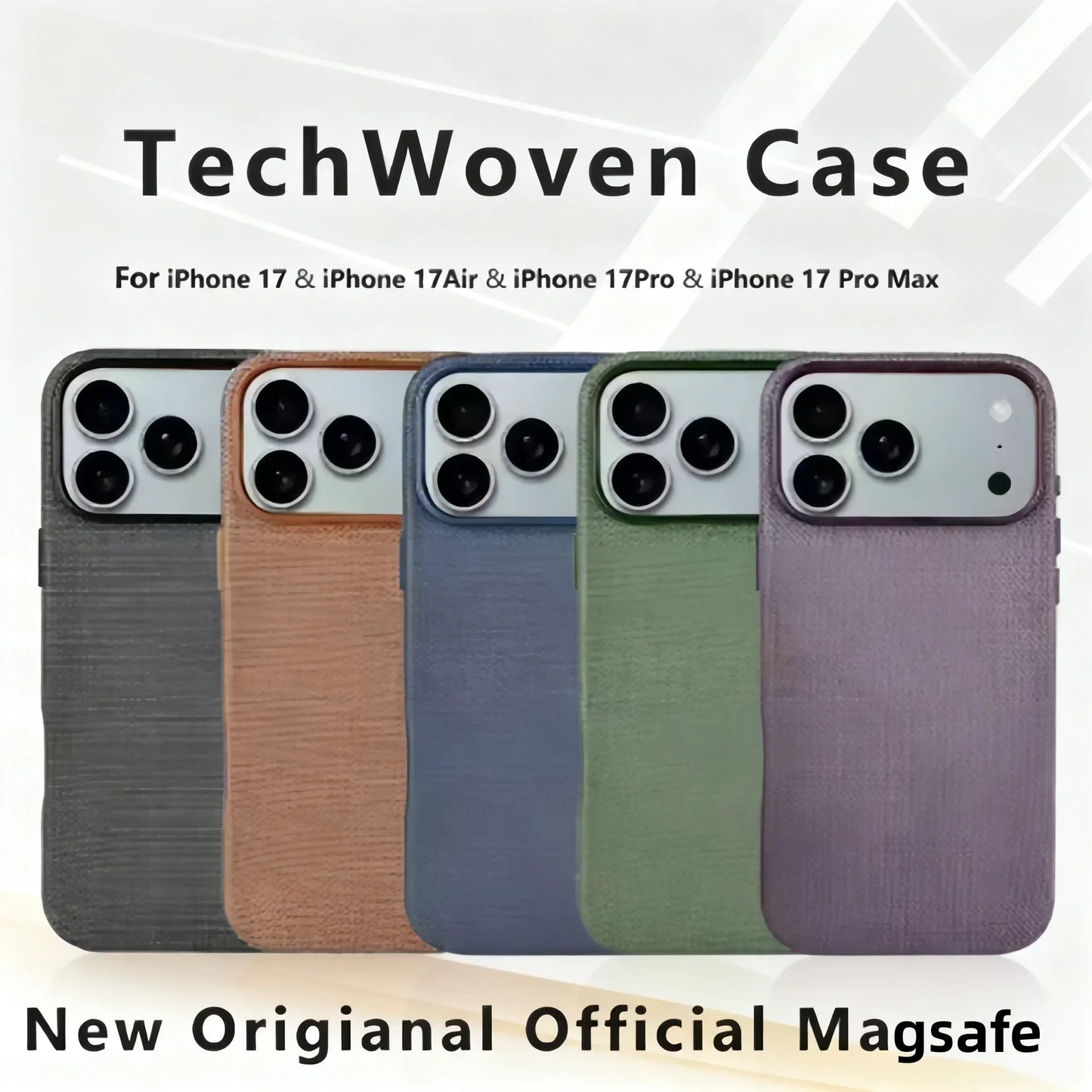 @Original For Apple Magsafe Techwoven Magnetic Case For IPhone 17 Pro Max Wireless Charging With animation Protective Cover Cap