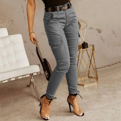 Y2K Pants Women Cargo Pants With Pockets Sweatpants Streetwear Ladies Casual Solid