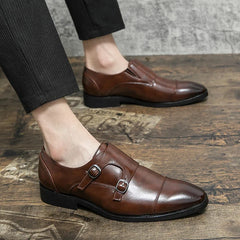 Formal Slip On Men Dress Shoes Classic Leather Oxfords For Wedding Party