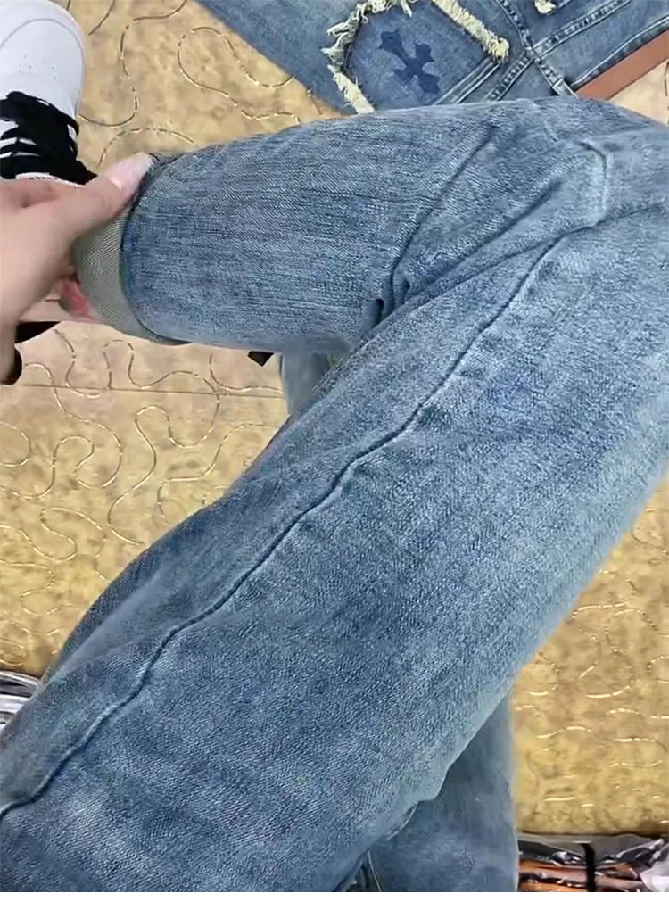 Y2k Big Size Jeans Female Summer Thin Model Fashion Brand Harem Pants