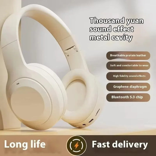 Bluetooth 5.3 M5 Wireless Headset HiFi Stereo Earphones Noise Cancelling Gaming Headband Foldable with Mic Earbuds