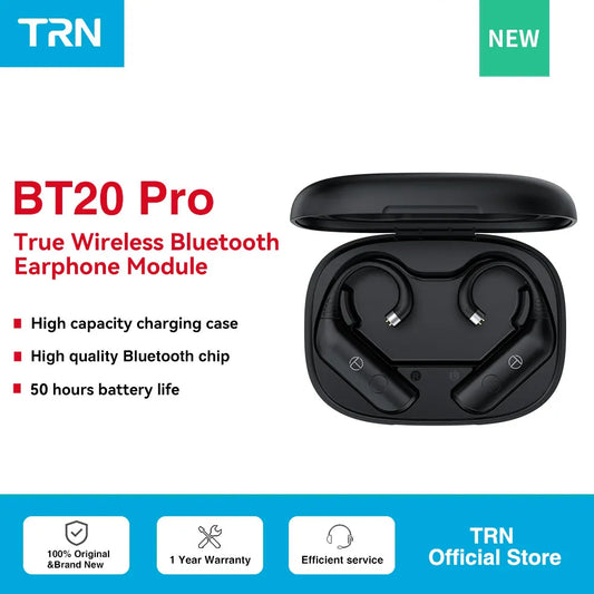 TRN BT20 PRO Wireless Bluetooth 5.3 HIFI Earphones Module Upgrade Cable Replaceable For air pods Conch 0.75 0.78 mmcx 2pinsqdc