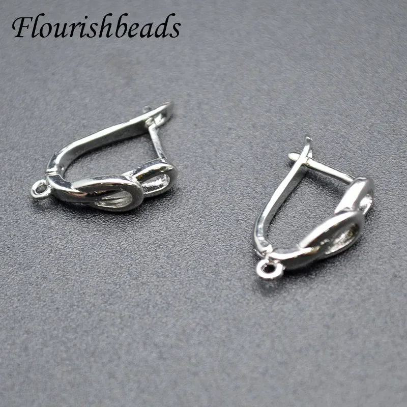 Nickle Free Anti-rust Real Gold Plating Metal Earring Hooks Women Jewelry Making Components 30pieces