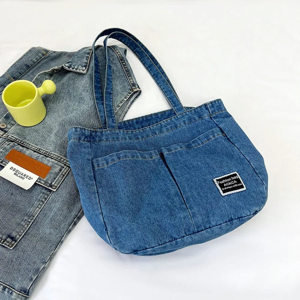 Large Capacity Handbag Shoulder Bag Lightweight Waterproof Nylon Shoulder Bag