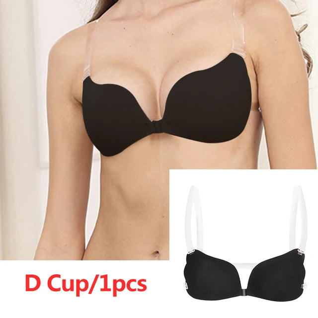 Nipple Cover Invisible Bra Push Up Silicone Bra for Wedding Sticky Reusable