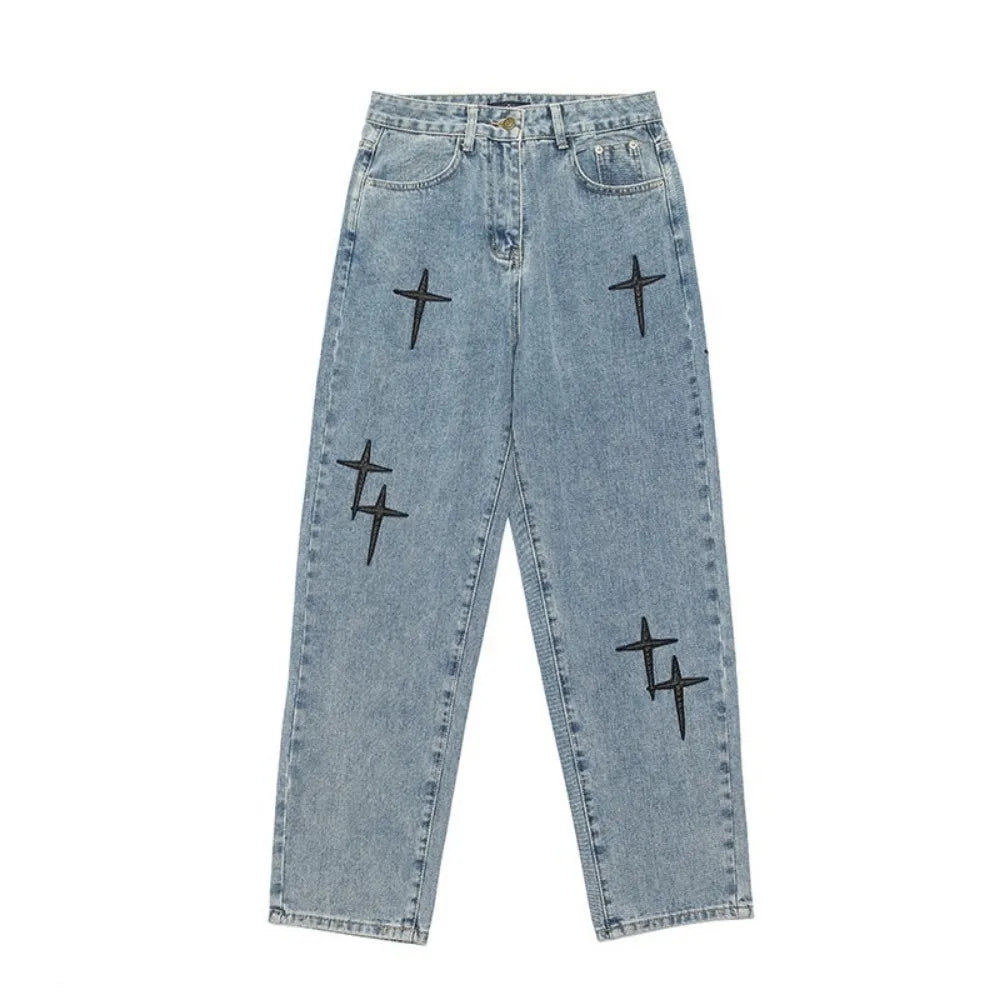 Jeans Men Wide Leg Cargo Pants men jeans Streetwear Baggy Men Loose Straight