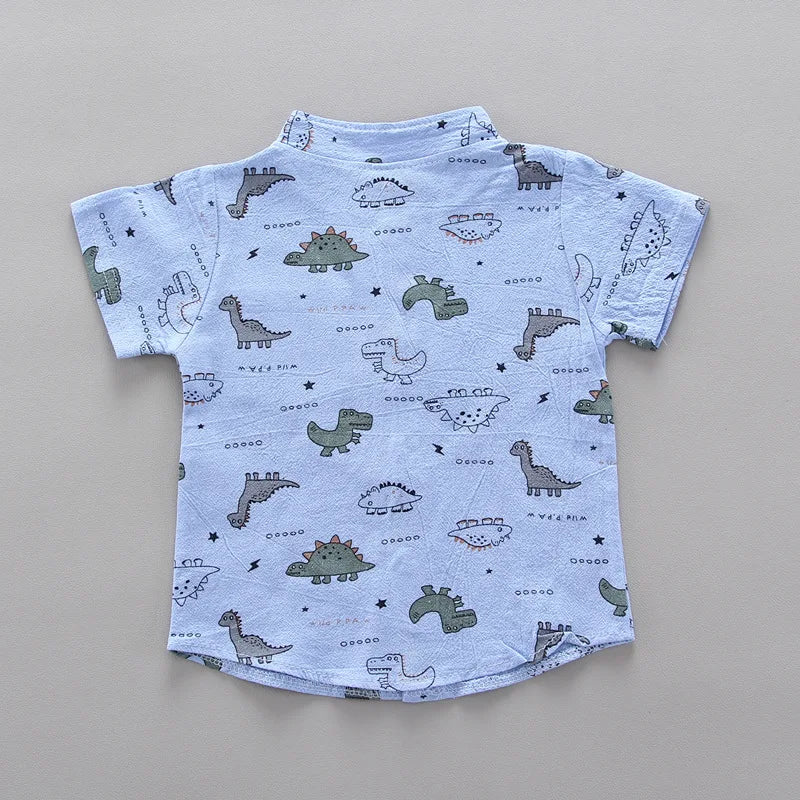 New Summer Baby Boys Clothes Suit Children Fashion Cartoon Shirt Shorts 2Pcs/Sets Toddler Casual Costume Infant Kids Tracksuits