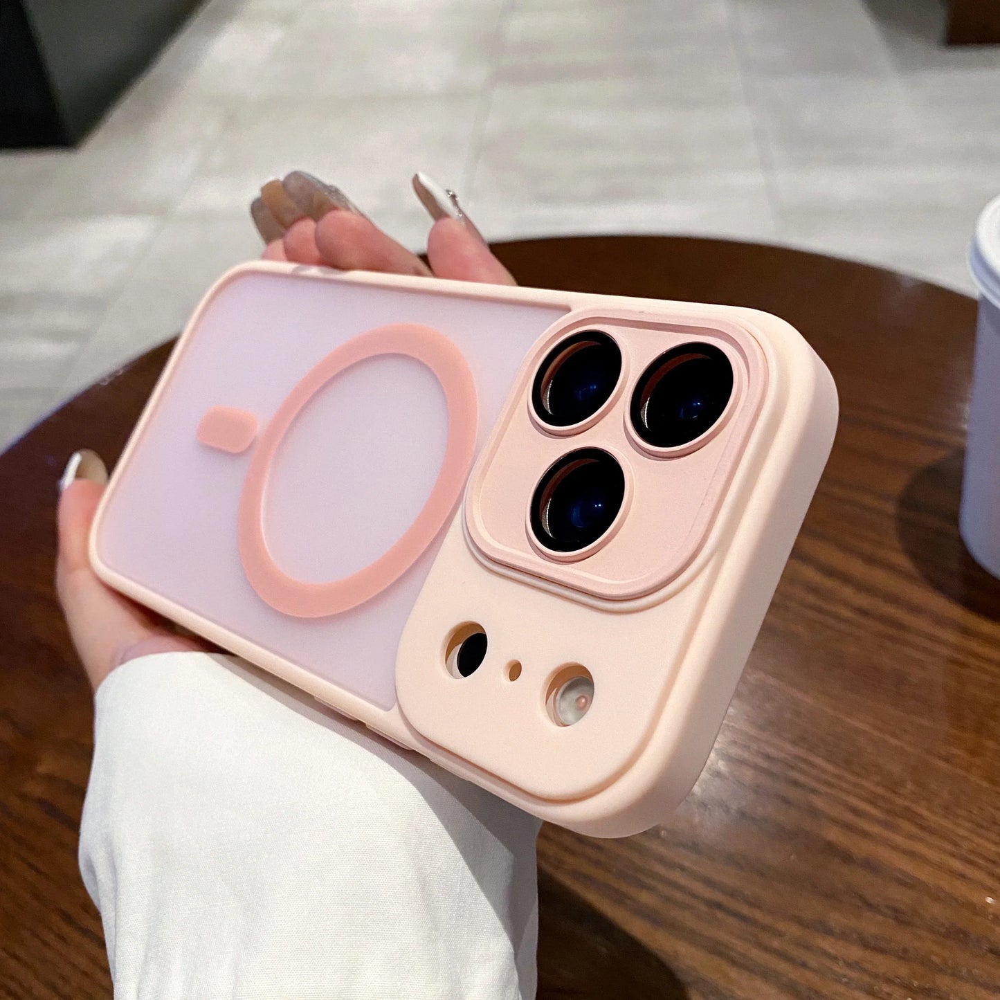 Matte Magnetic Wireless Charge Case For iPhone 17 Pro Max 17 Air 17 Pro 17 Lens Glass Film Clear Hard Bumper Back Cover