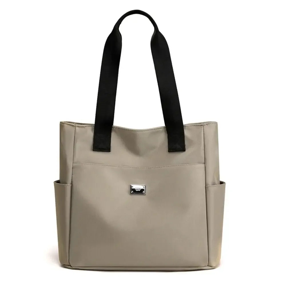 Large Capacity Handbag Shoulder Bag Lightweight Waterproof Nylon Shoulder Bag