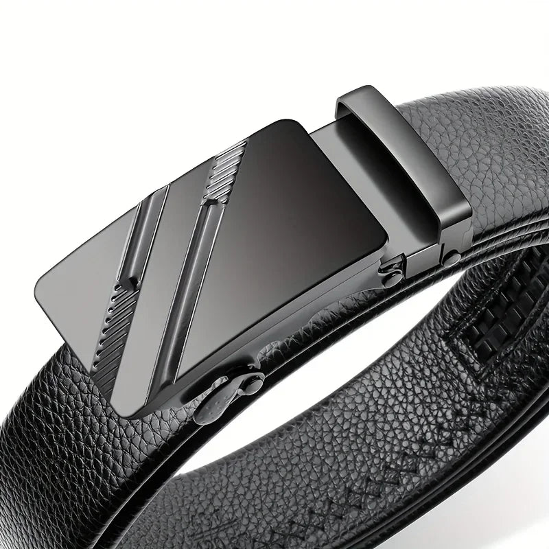 New Men's Belt Casual Fashion Automatic Buckle Business Leather Belts For Men Jeans High Quality Strap Ideal Gift Choice