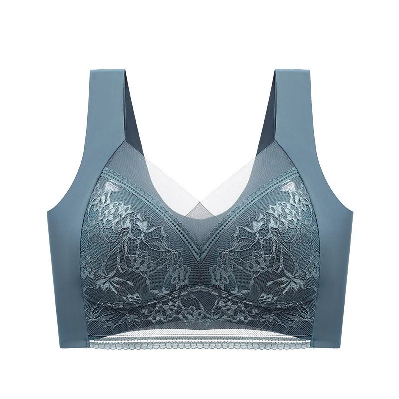 Large size lace underwear for women with big breasts no traces no wires