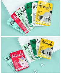 8pcs Animal Moisturizing Face Mask Improve Roughness & Dryness Skin Care Smoothing Facial Collagen Hyaluronic Acid Sheet Masks