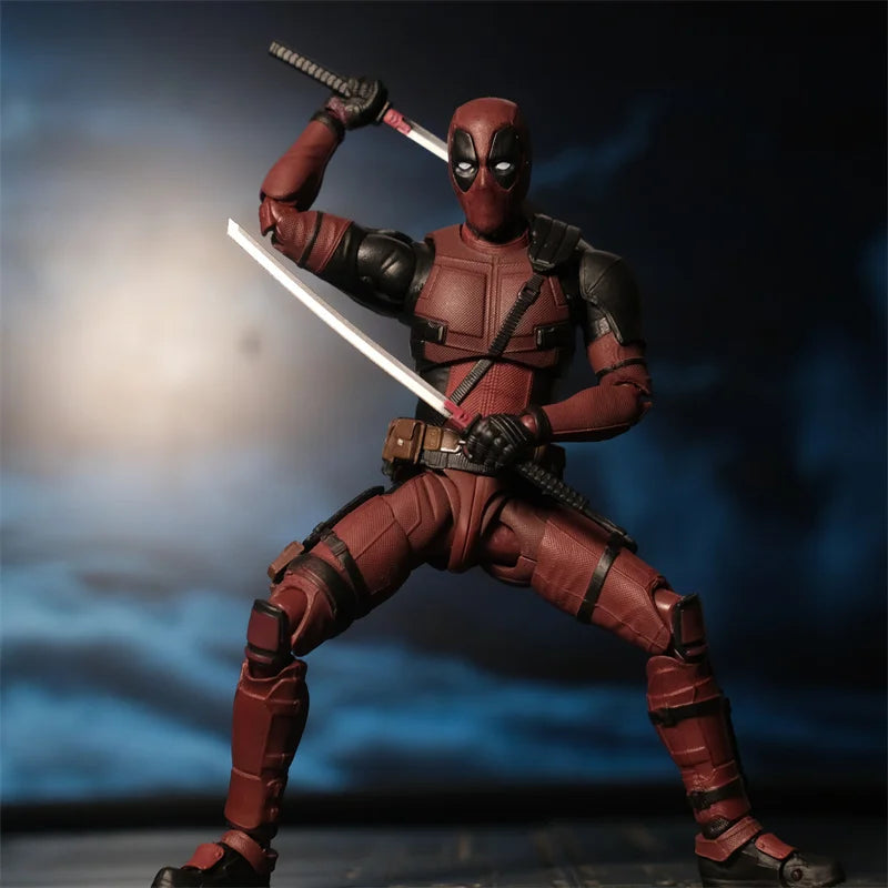 Deadpool Action Figure Deadpool & Wolverine SHFiguarts Joint Movable New Mutants Wilson Comics SHF Model Movie Toy for Kids Gift