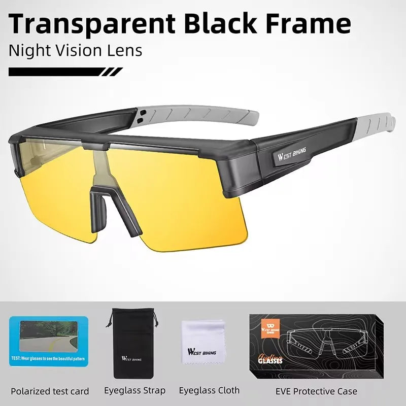 Glasses Bike Photochromic Outdoor Sunglasses Fit Over Myopic Goggles