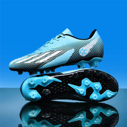Soccer Shoes Sport Outdoor Men Breathable Cleats FG Football Boots