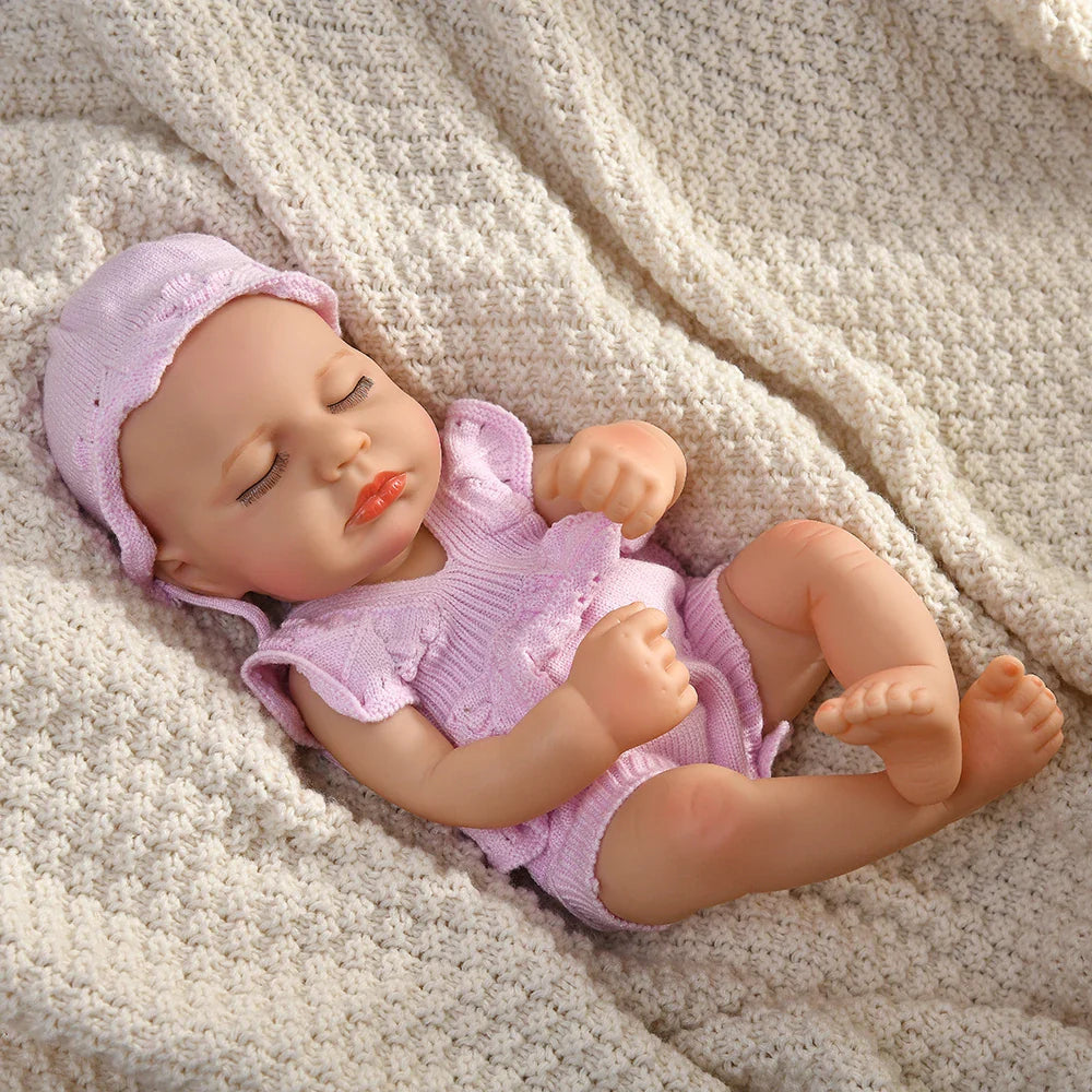 16 Inch 40cm Loulou Full Body Soft Vinyl Girl Reborn Baby Doll Lifelike Bebe Reborn Doll Toys Realistic Baby Doll Toys