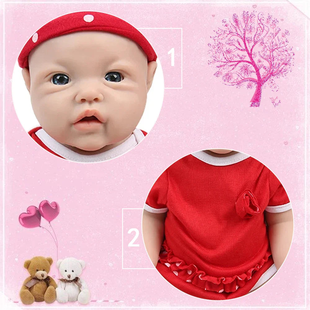 IVITA WG1526 43cm 2.69kg 100% Full Body Silicone Reborn Baby Girl Doll  Realistic Soft Dolls DIY Blank Babe Children Toys