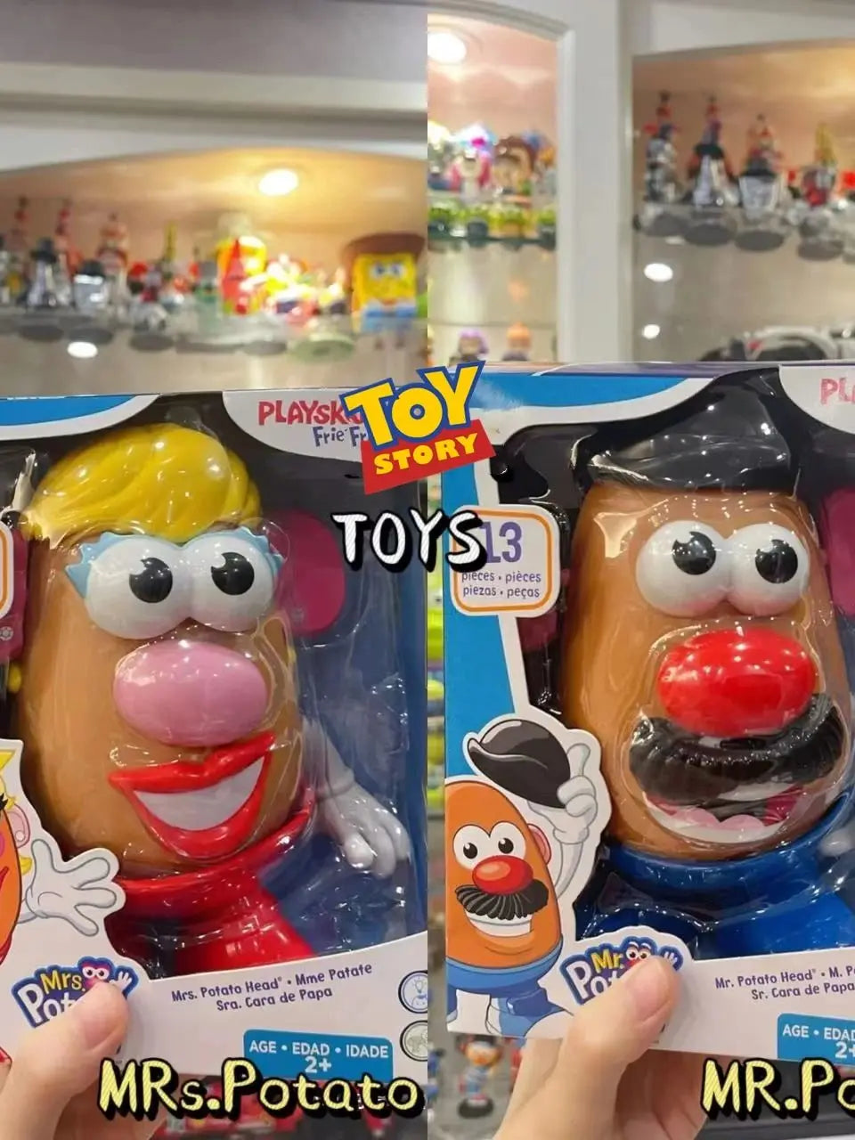 Disney Toy Story3 Classic Mr.potato Head Mrs.potato  Action Figure Educational Gifts Collection