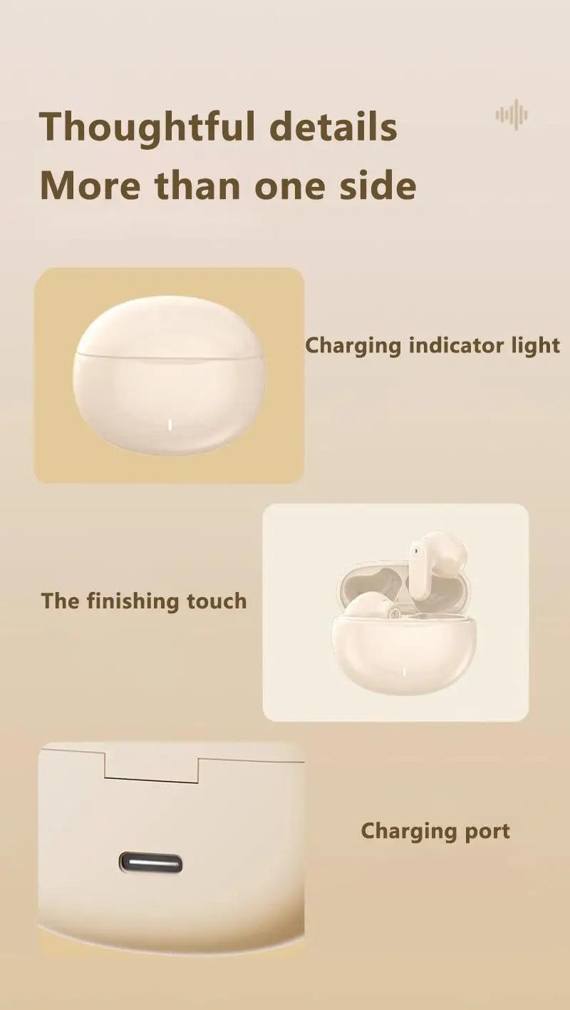 Mini Comfortable Noise-cancelling True Wireless Bluetooth Headphones With High Sound Quality Bluetooth 5.4 Earphones NEW 2025