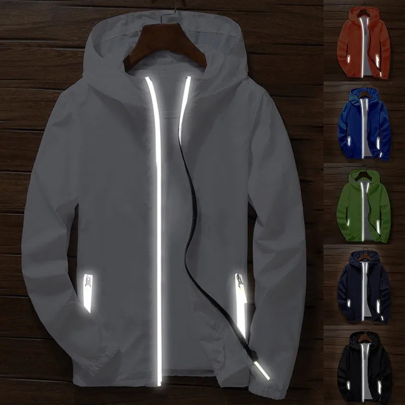 Mens Women Can Am Motorcycle Hooded Casual Skin Reflective Sunscreen