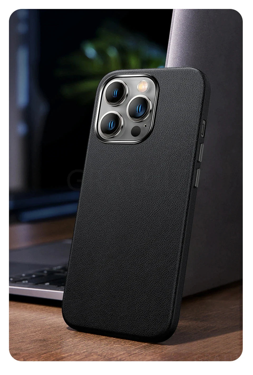 Original For Magsafe Animation Leather Case For iPhone 13 Mini 14 15 16 Pro Max Plus Magnetic Wireless Charging Shockproof Cover