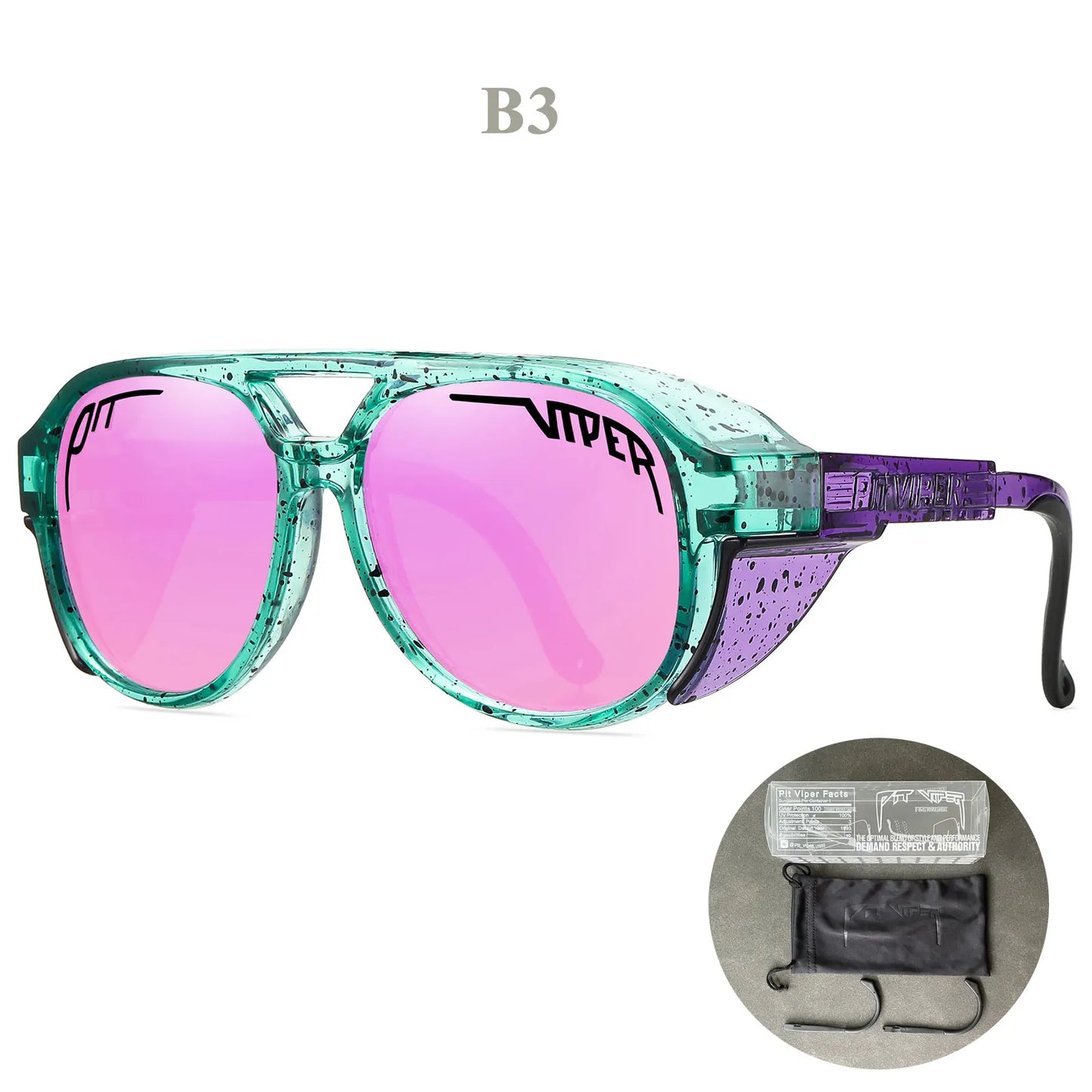 Adult Retro PIT VIPER Sunglasses Men Women Vintage Eyewear Steam Punk Sun Glasses UV400 Eyeglasses Steampunk Goggles With Box