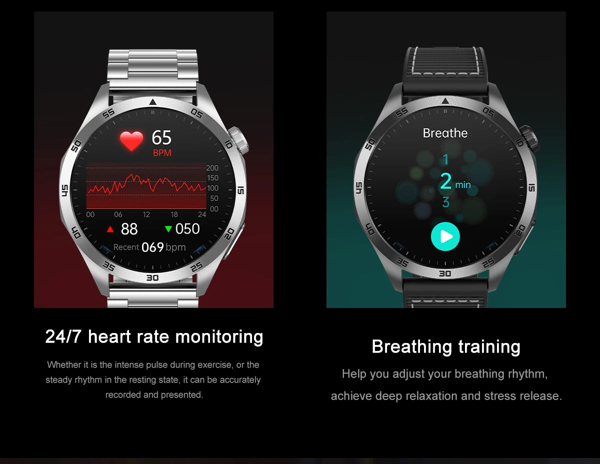 GUHUAVMI NEW Fashion Health Expert Laser iagnosis Smart Watch Men ECG+PPG Three highs  Blood Pressure Heart Rate HD Call Watches