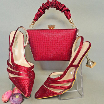 Shoes with Matching Bags Italian Design gold Shoes
