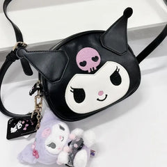 Cartoon Womens Shoulder Bag Cute Japanese Style Pu Leather Casual