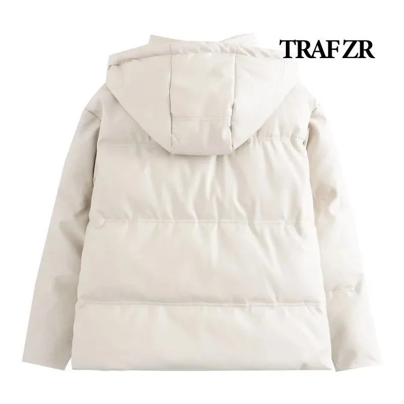 Winter Women's Cold Coat Winter Jackets for Women Warm Leather PU Parkas