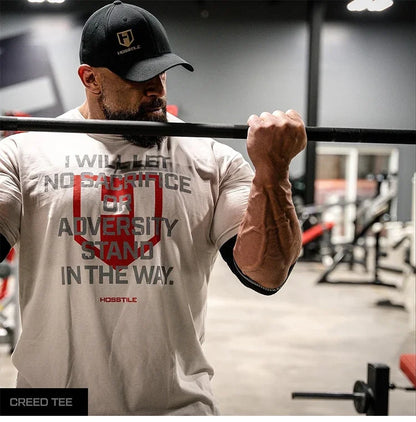 Short Sleeved Fitness American Loose Muscle Tough Guy Top Breathable Sports