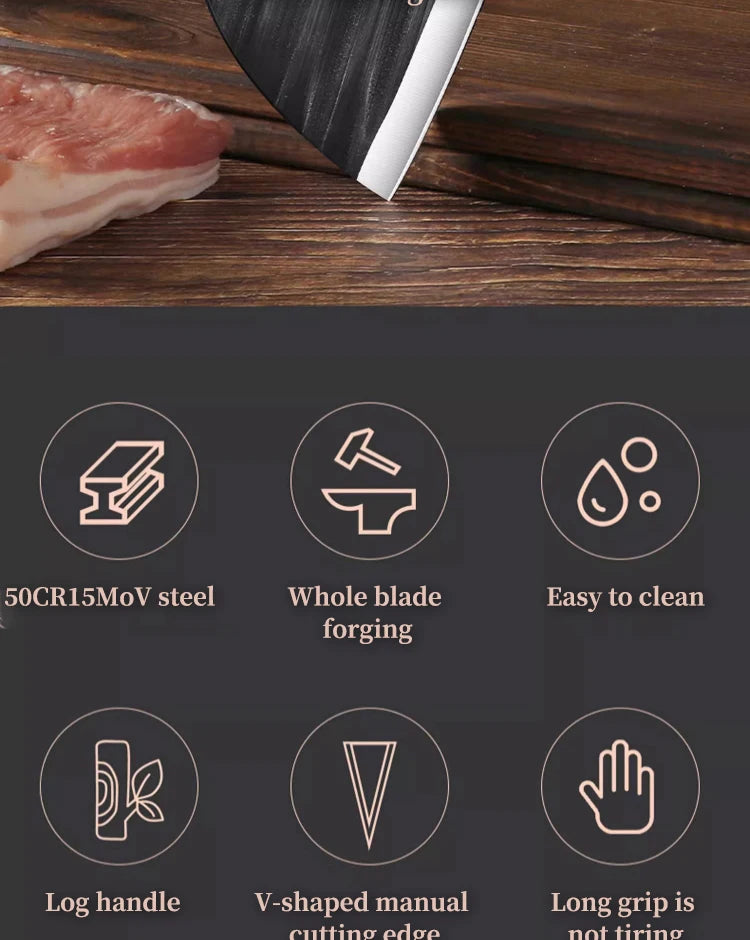 Kitchen Knife, New Full Blade Stainless Steel Chef's Knife, Multi-functional
