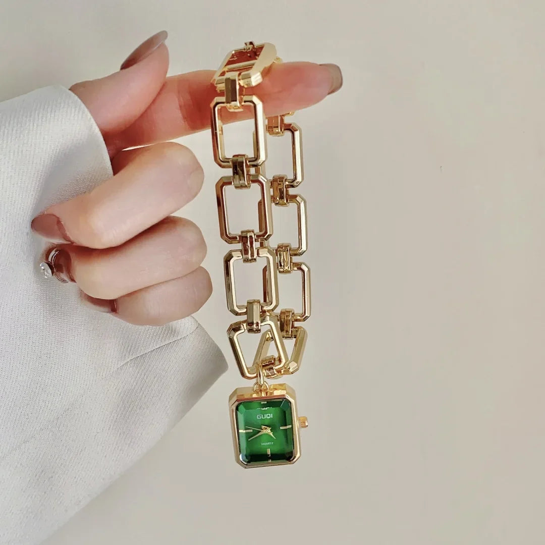 Women Quartz Watch Bracelet Square Dial Quartz Analog Women's Watches Ladies Wristwatch Elegant Female Clock Montre