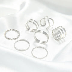 Delysia King   8-piece ring fashion