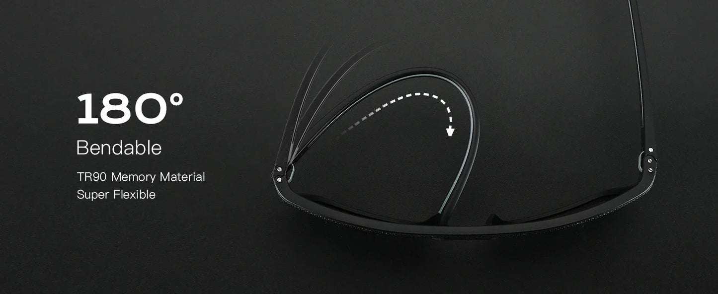 ZENOTTIC Polarized Sunglasses for Men Lightweight TR90 Frame UV400 Protection Square Sun Glasses