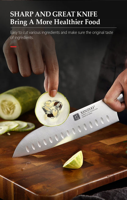 High Carbon Germany 1.4116 Stainless Steel 5PCS Kitchen Knife Set