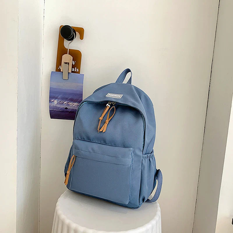 Kawaii Large-capacity All-match Backpack Korean Version Simple Storage Bag Back to School Office Supplies Cute Stationery