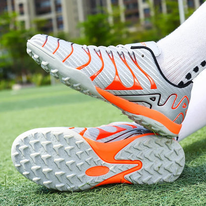 Men Soccer Shoes Adult Kids TF/FG Futsal Boys Ultralight Soccer Cleats Professional
