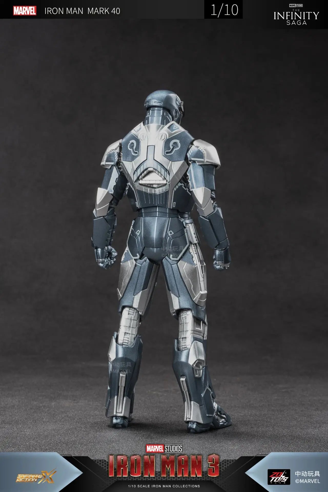 1:10 ZD Toys Iron Man MK38 Igor MK25 Striker MK26 Gamma MK36 Peacemaker MK40 MK15 Sneaky Action Figure Collections Gift
