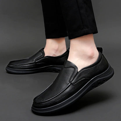 Golden Sapling Business Men's Casual Shoes Genuine Leather Male Flats Leisure Formal Wedding Loafers Fashion Party Men Moccasins