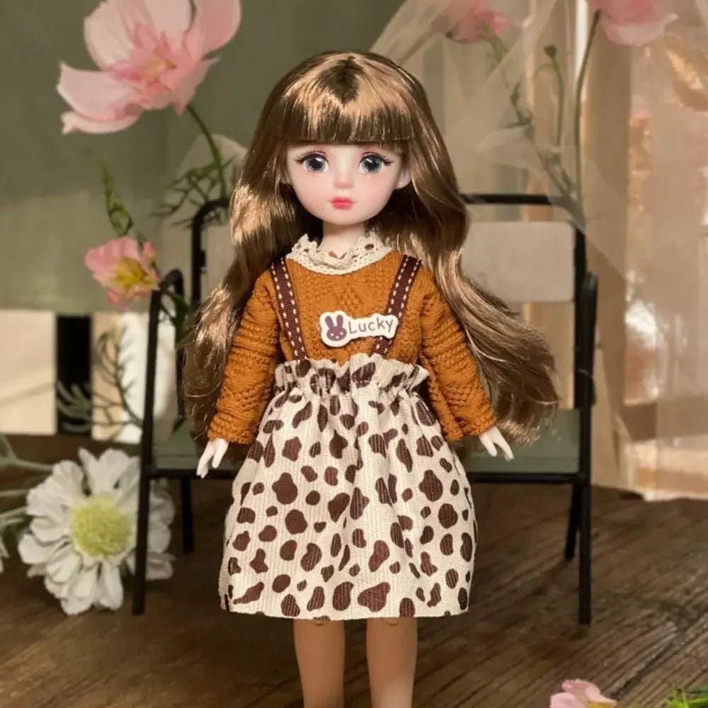Ball jointed Doll Toys Bjd Dolls For Girls Dolls 1/6 Starry Gray Eyes 30cm Lolita Fashion Dress DIY Toy Children Birthday Gifts