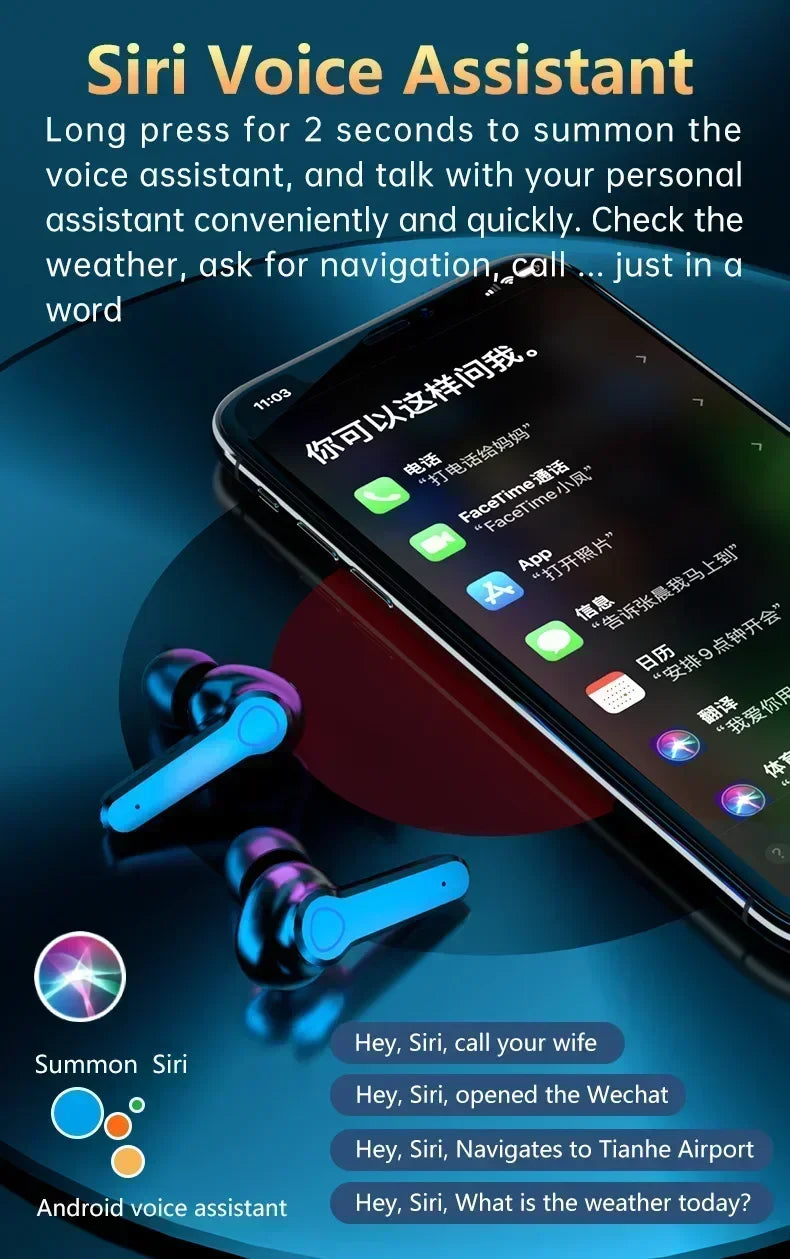 M19 Earbuds TWS Earphone M10 Intelligente Touch Control Wireless Bluetooth-compatible Headphones Waterproof LED Display With Mic