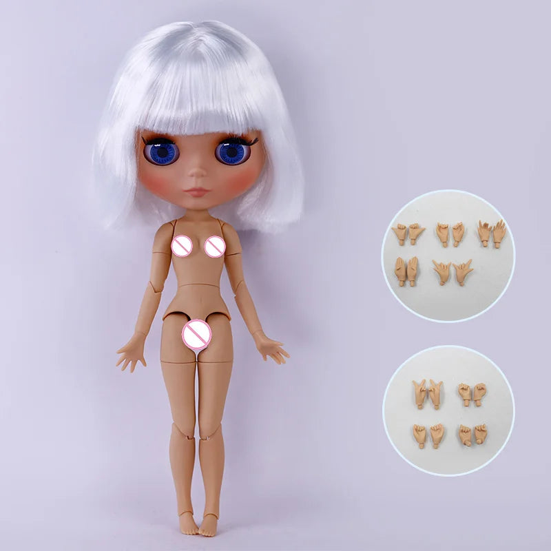 ICY DBS Blyth Doll Tan Skin Matte Face With Eyebrows Special Price 1/6 BJD JOINT body Neo Christmas Gift Anime
