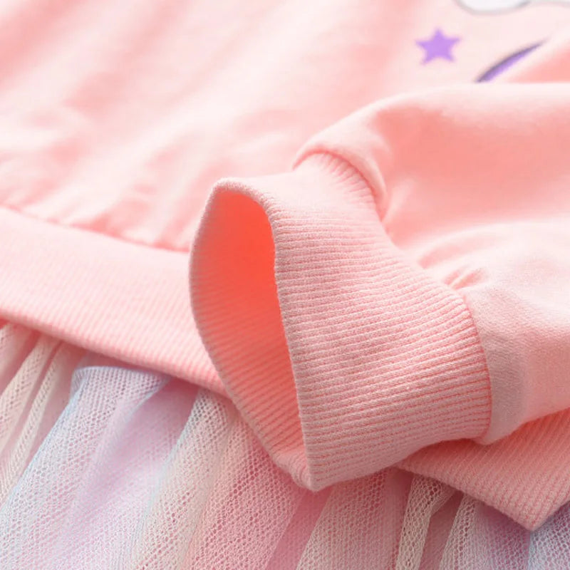 Unicorn Princess Dress Children's Spring & Autumn Season Dress