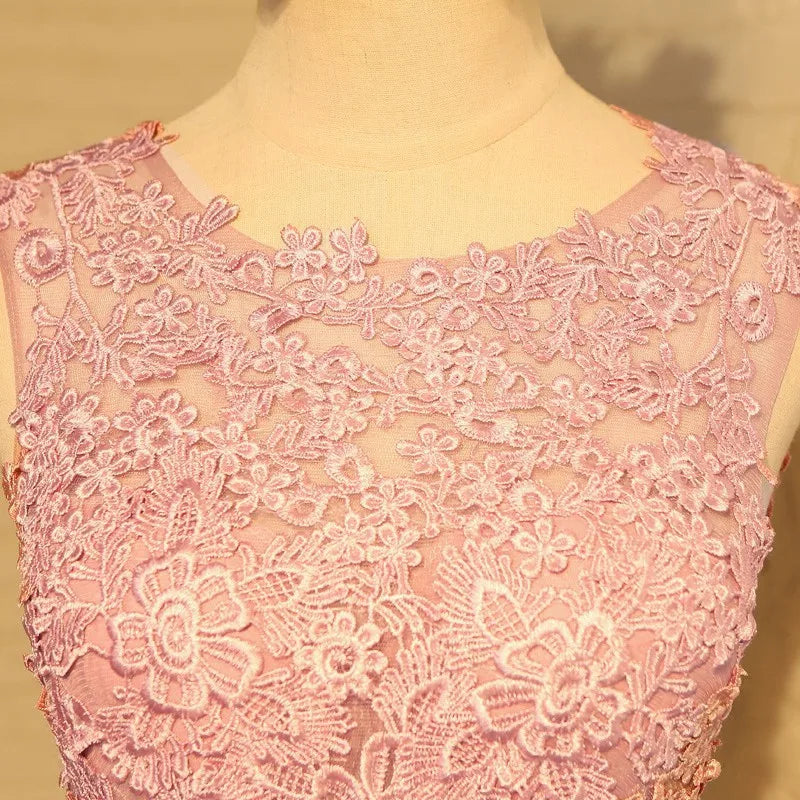 Homecoming Dresses: Prom Evening Dress Elegant Embroidered Lace Long Dresses