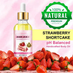 60ml Strawberry/Peachh/Mango/Cinnamon Bun/Vanilla/Birthday Cake Flavor Body Massage Oil Body Juice Oil Fragrance Massage Oil