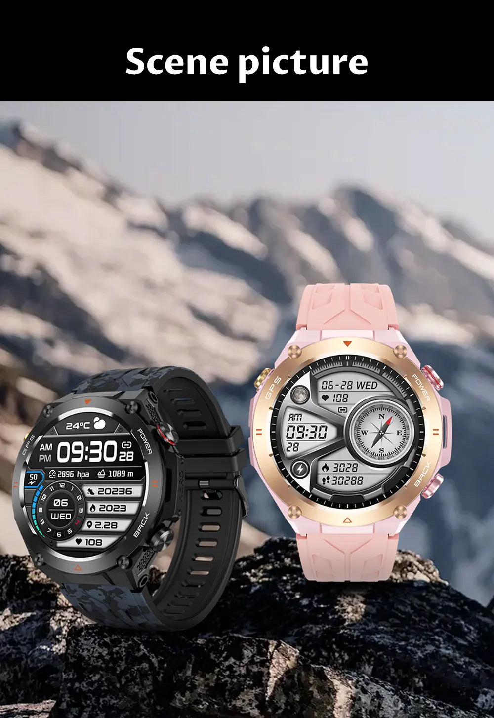 Xiaomi GPS Sports Smart Watch Men Waterproof Fitness Tracker Bluetooth call